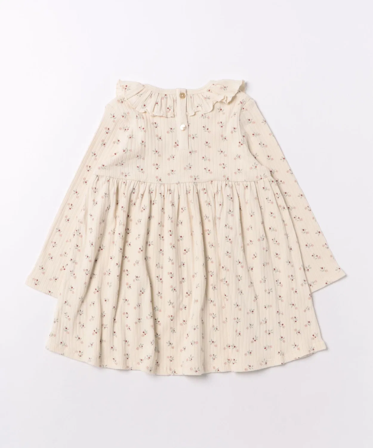 Детское платье с длинным рукавомRuffle Collar Dress NO WAY, Natural — фото 2