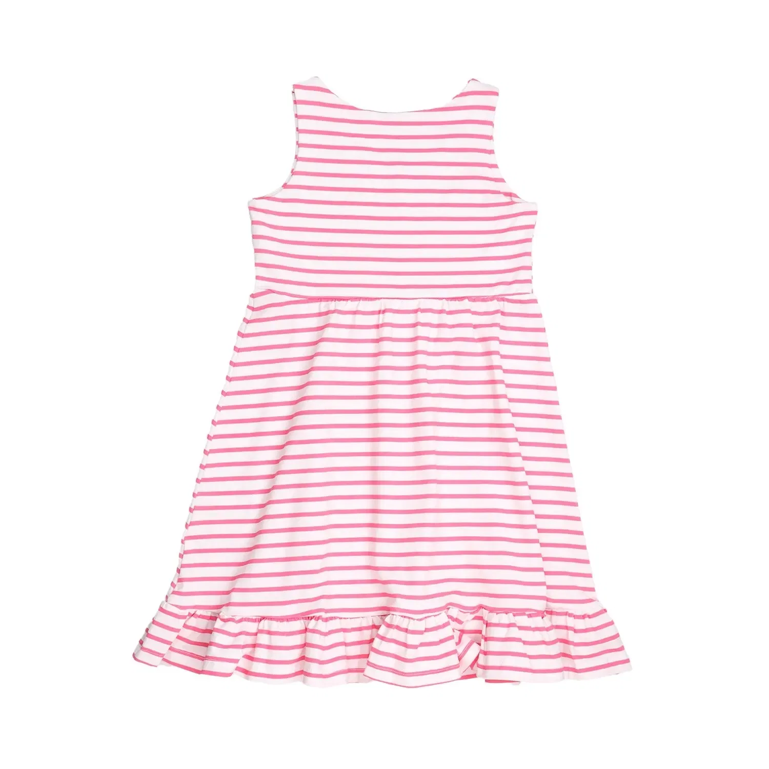 Платье без рукавов с принтом Pink stripes Walkiddy, розовый — фото 4