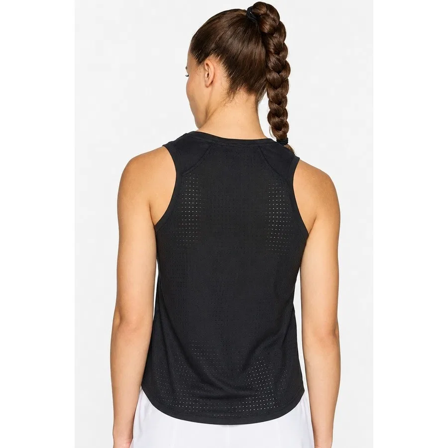Женский топ-безрукавка для бега Nike Trail Dri-FIT Slim Fit, Черный — фото 2