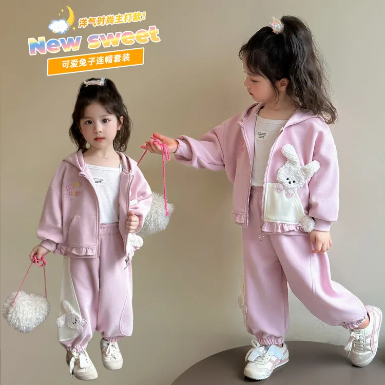Детский комплект спортивной одежды 3D Effect Rabbit Pink Purple Lanza, Цвет 3D Effect Rabbit Pink Purple — фото 4