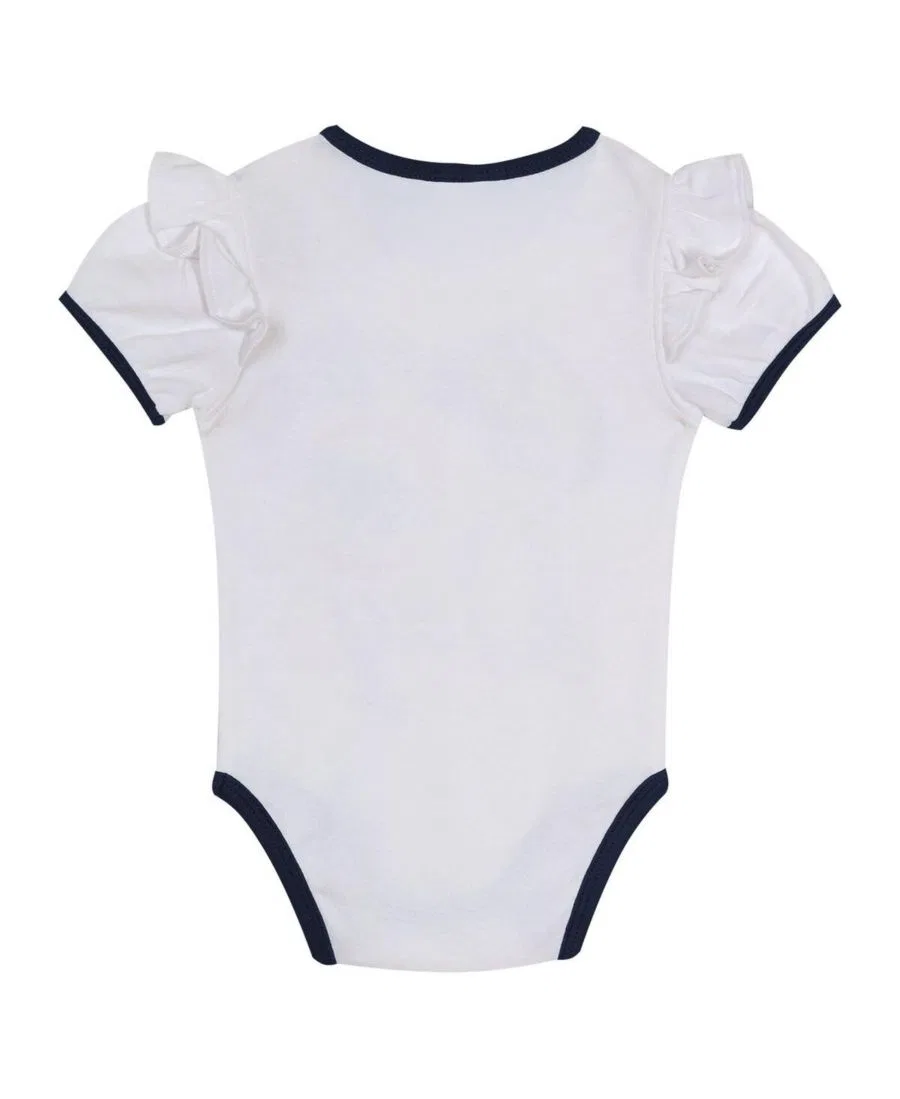 Комплект из боди, повязки на голову и юбки New York Yankees Baby Girls 3-Piece Outerstuff, White Navy — фото 3