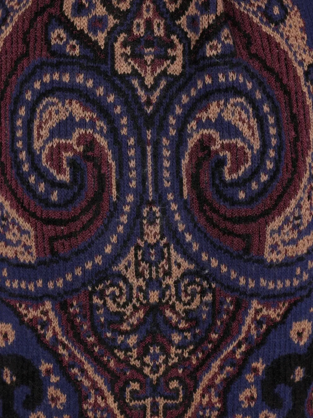 Жакет с поясом и узором пейсли Etro, синий — фото 4