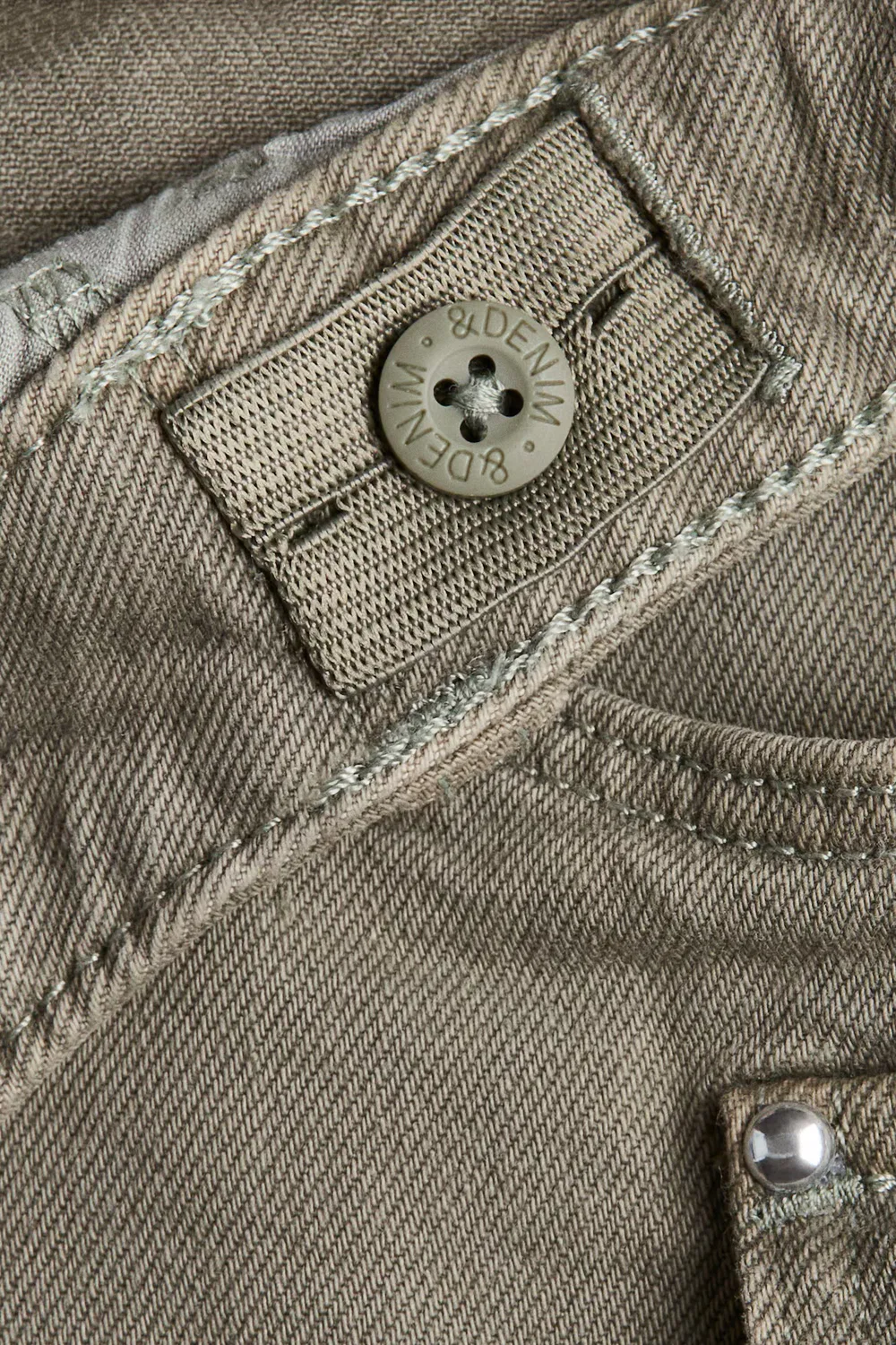 Джинсовые шорты H&M, Helles Khakigrün — фото 2