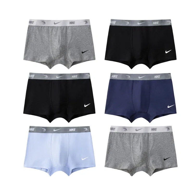 Детские трусы-боксеры с принтом, 6 шт, Nike, Mixed Color