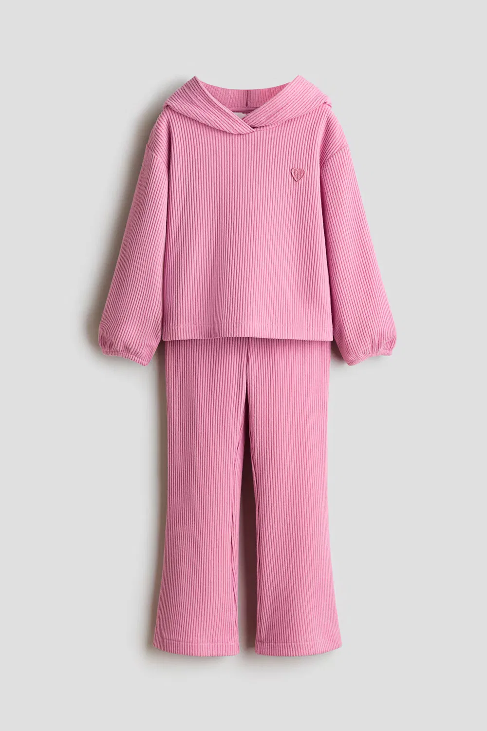 Комплект из двух предметов из ребристой вязки H&M, Rosa/Herz