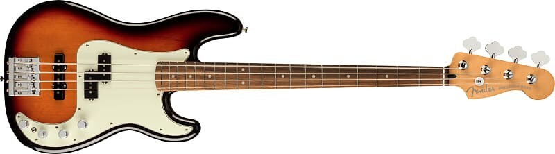 

Fender Player Plus Active Precision Bass, три цвета Sunburst. MN1044010