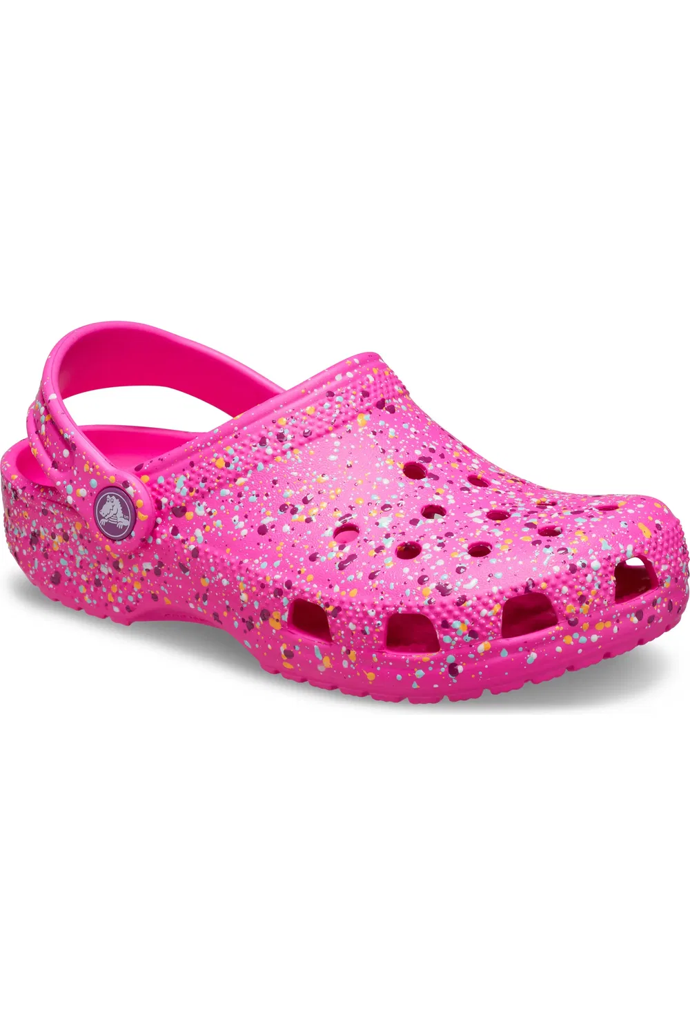 Детские сабо с принтом краски Classic Clog Crocs, Pink Crush