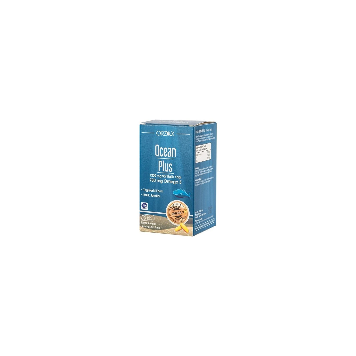 

Омега-3 Ocean Plus 1200 мг, 50 капсул