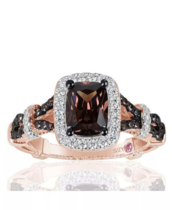 

Кольцо Suzy Levian из стерлингового серебра с кубическим цирконием Suzy Levian New York, brown