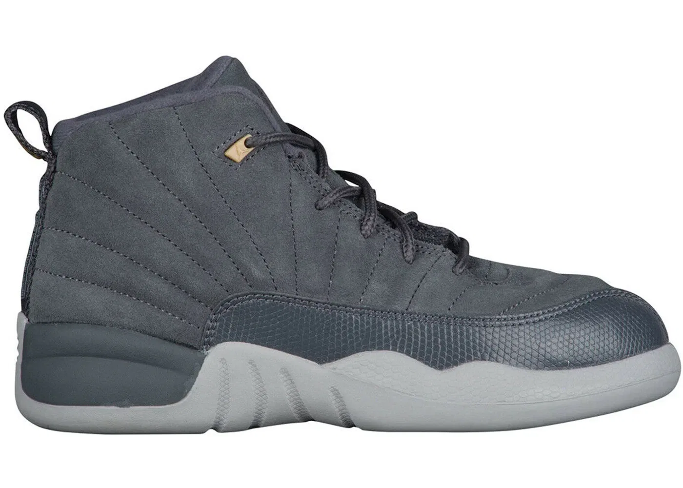 Детские кроссовки Lifestyle Jordan 12 Retro Jordan, Dark Grey/Dark Grey-Wolf Grey