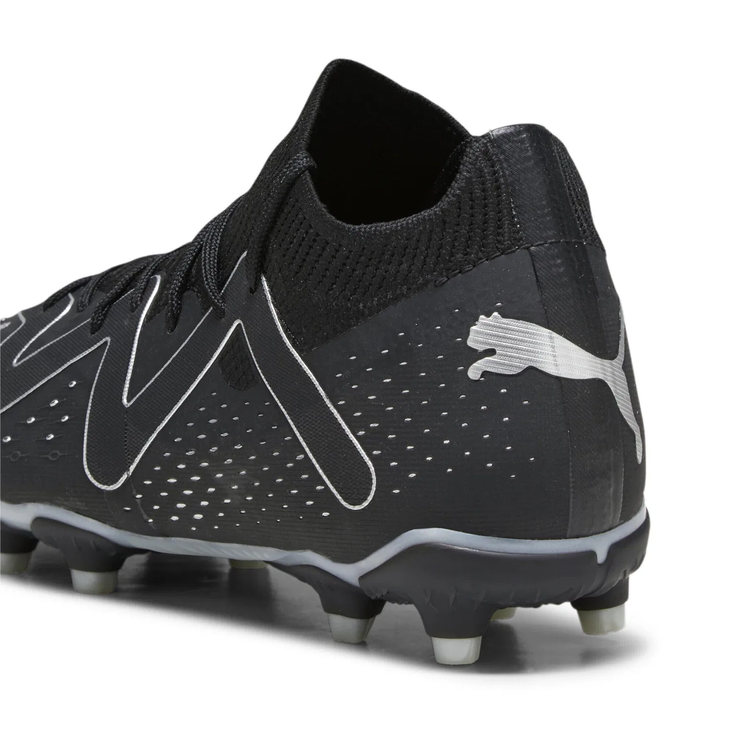 Детские футбольные бутсы Future Match FG/AG Jr PUMA, Black Silver Metallic — фото 3