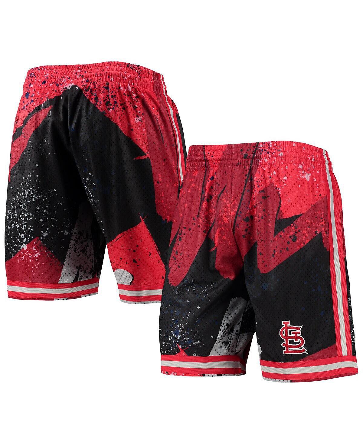 

Мужские красные шорты st. louis cardinals hyper hoops Mitchell & Ness, красный