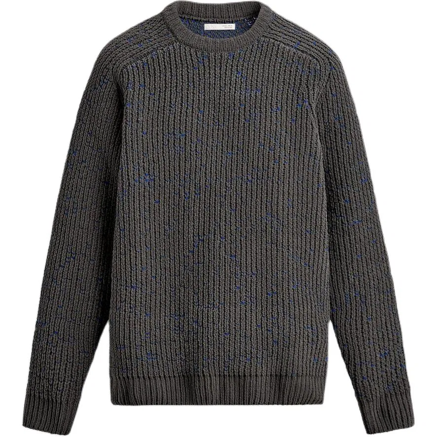 Мужской свитер с круглым вырезом Khaki ZARA