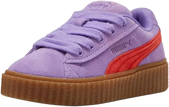 Детские кроссовки для девочек на шнуровке Fenty X Creeper Phatty PUMA, Purple — фото 2