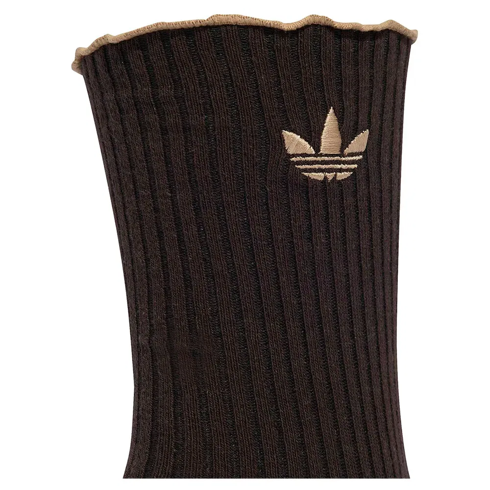 Носки с рюшами Adidas Originals, бежевый — фото 4