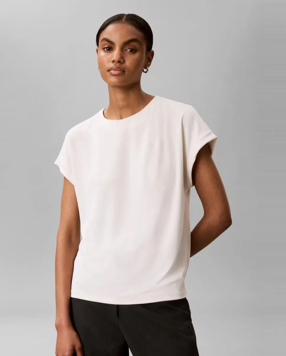 Женская футболка эластичная Calvin Klein, Blanco