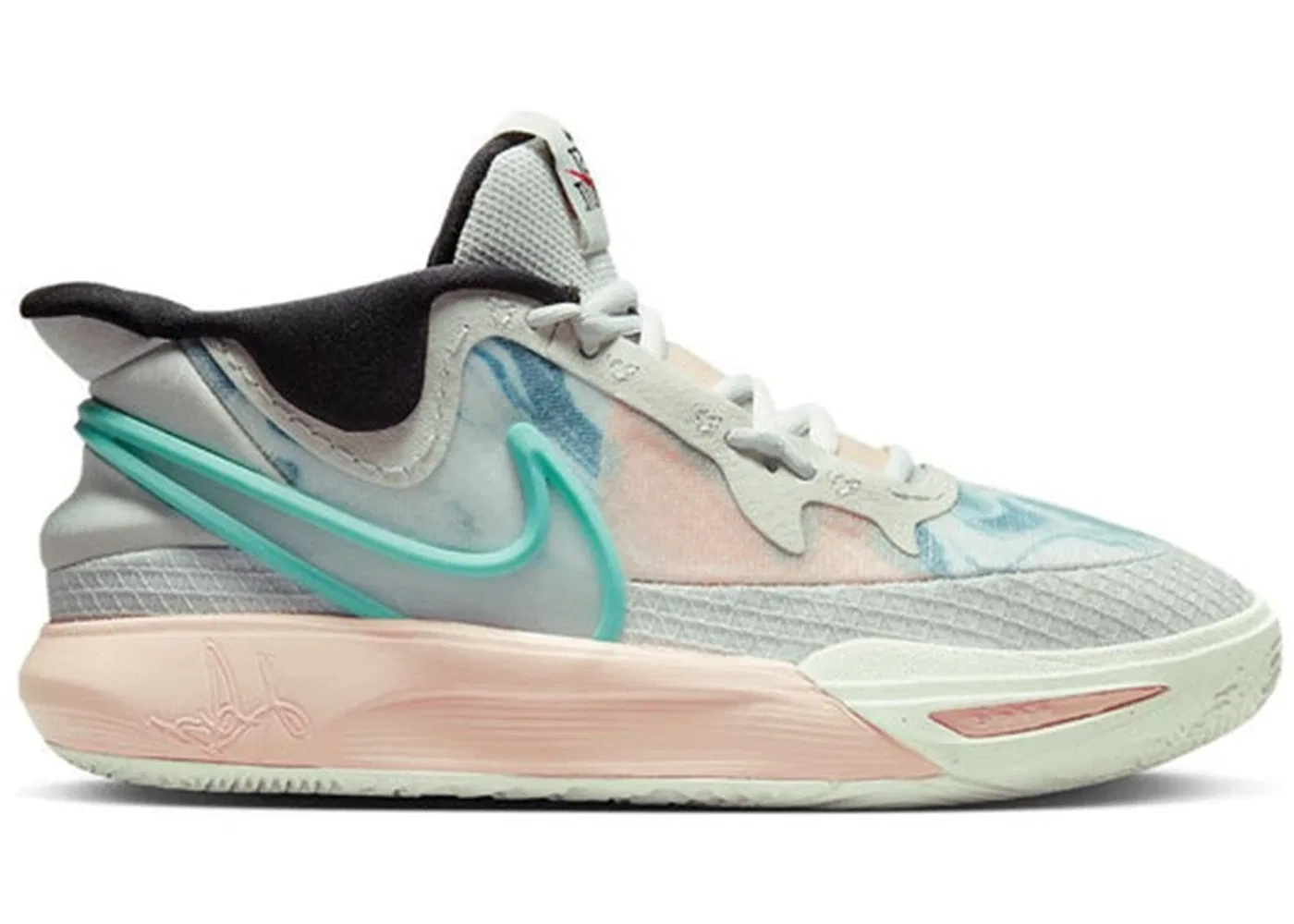 Детские кроссовки для мальчиков с длинным шнурованием Nike Kyrie 8 Go Nike, Photon Dust / Photon Dust / Washed Teal / Summit White / Arctic Orange / University Red