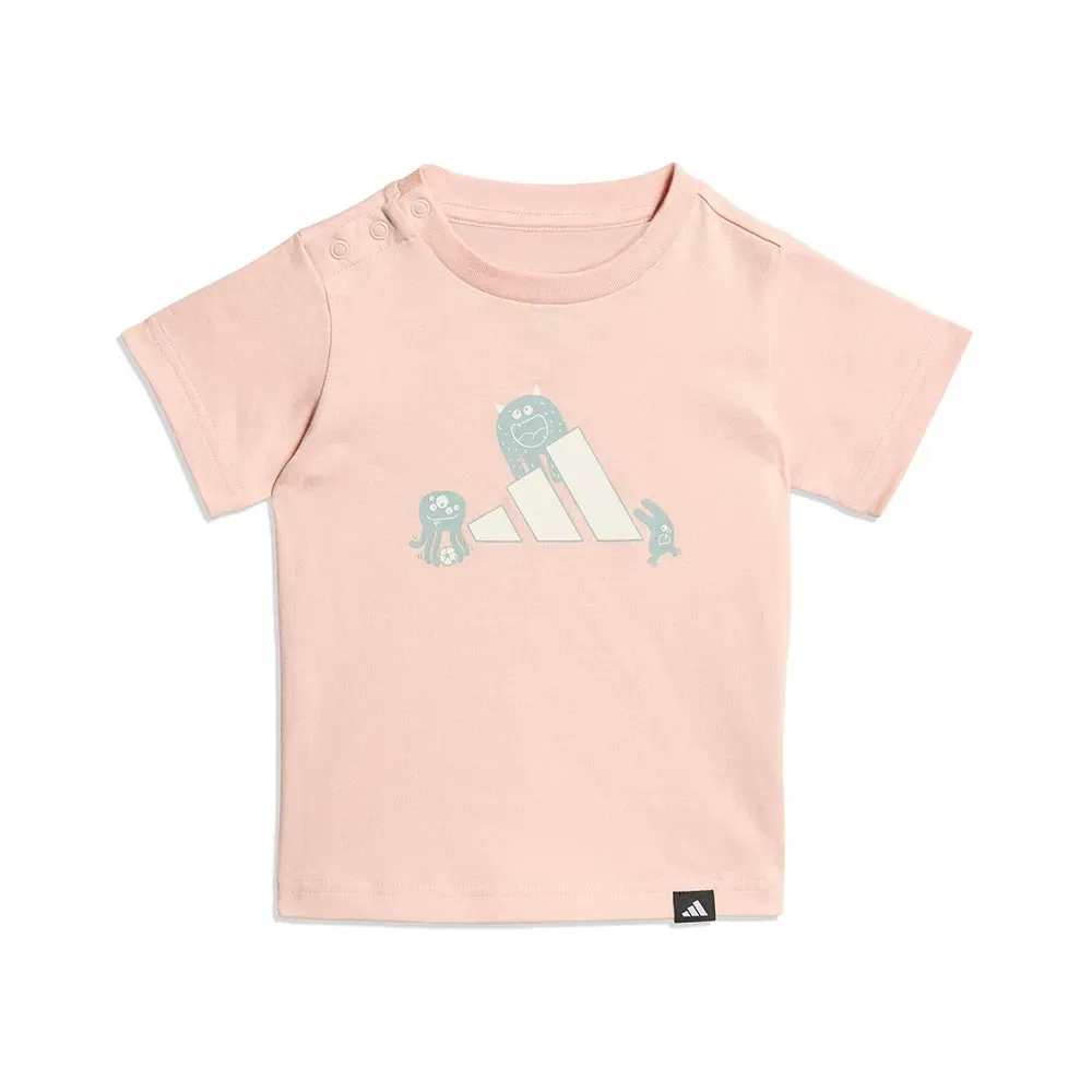 Детская футболка с принтом Tiro_Nster Adidas, Pink