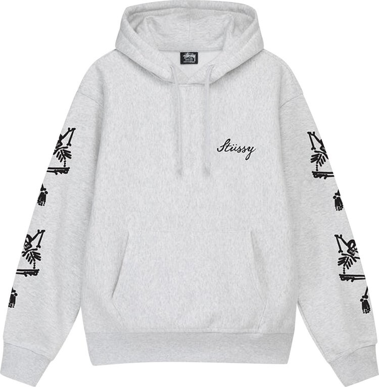 

Худи Stussy Paradise Lost Hoodie 'Ash Heather', серый