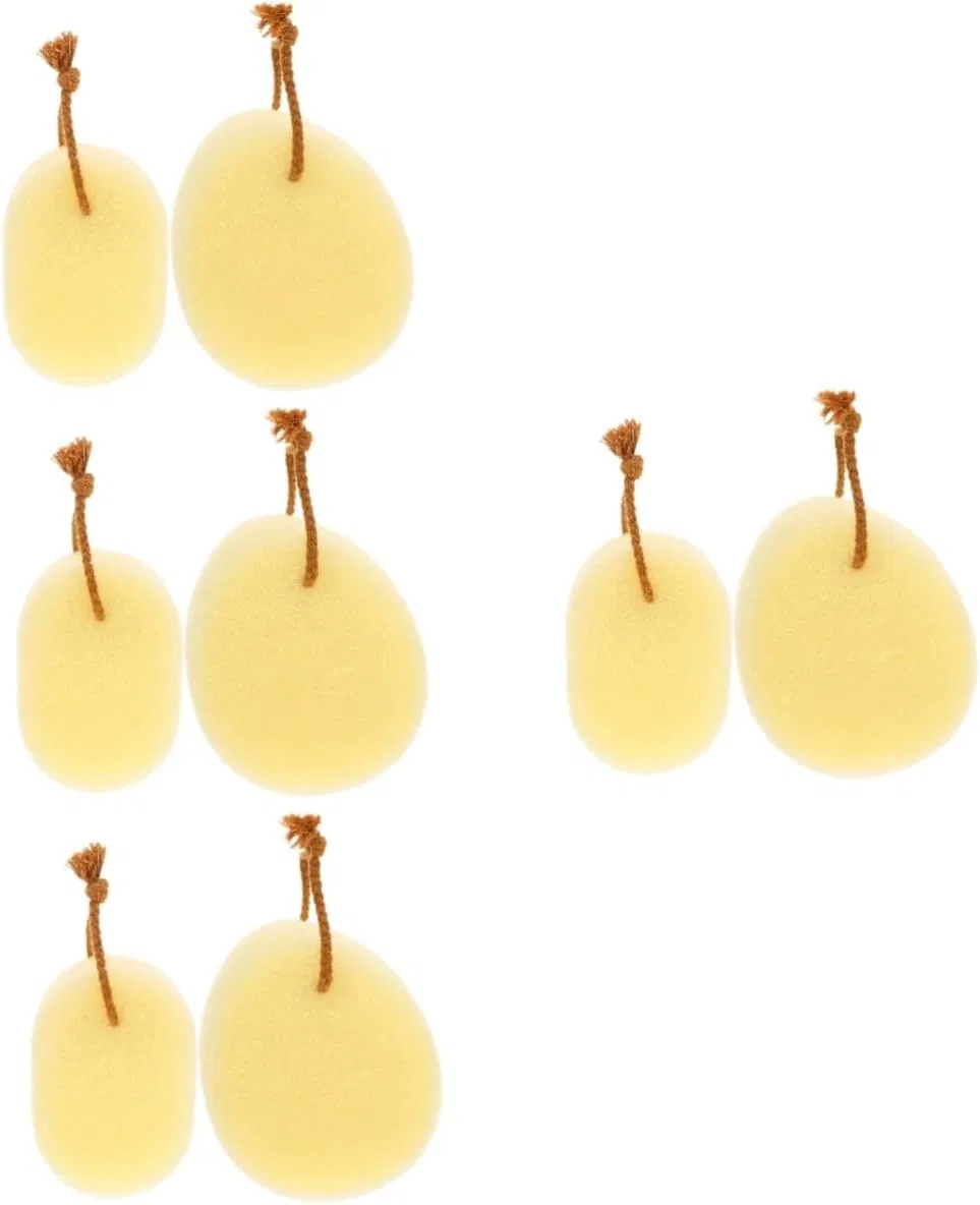 Губка для ванны Healeved, 8 шт, Yellow