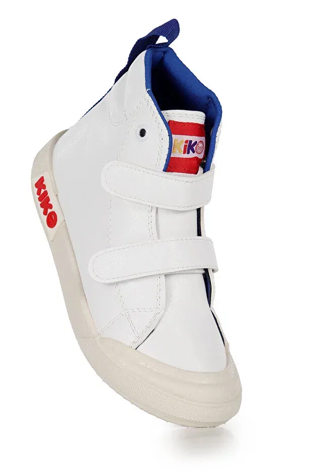 Детские ботинки для мальчиков на липучке Kiko Kids, White - Blue