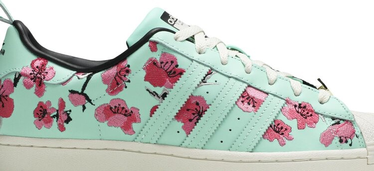 Кроссовки Adidas Arizona x Superstar 'Green Tea With Ginseng And Honey', зеленый — фото 3