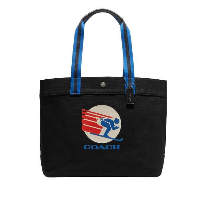 

Сумка Coach Outlet Tote 38 With Ski Speed Graphic, бронзовый/черный