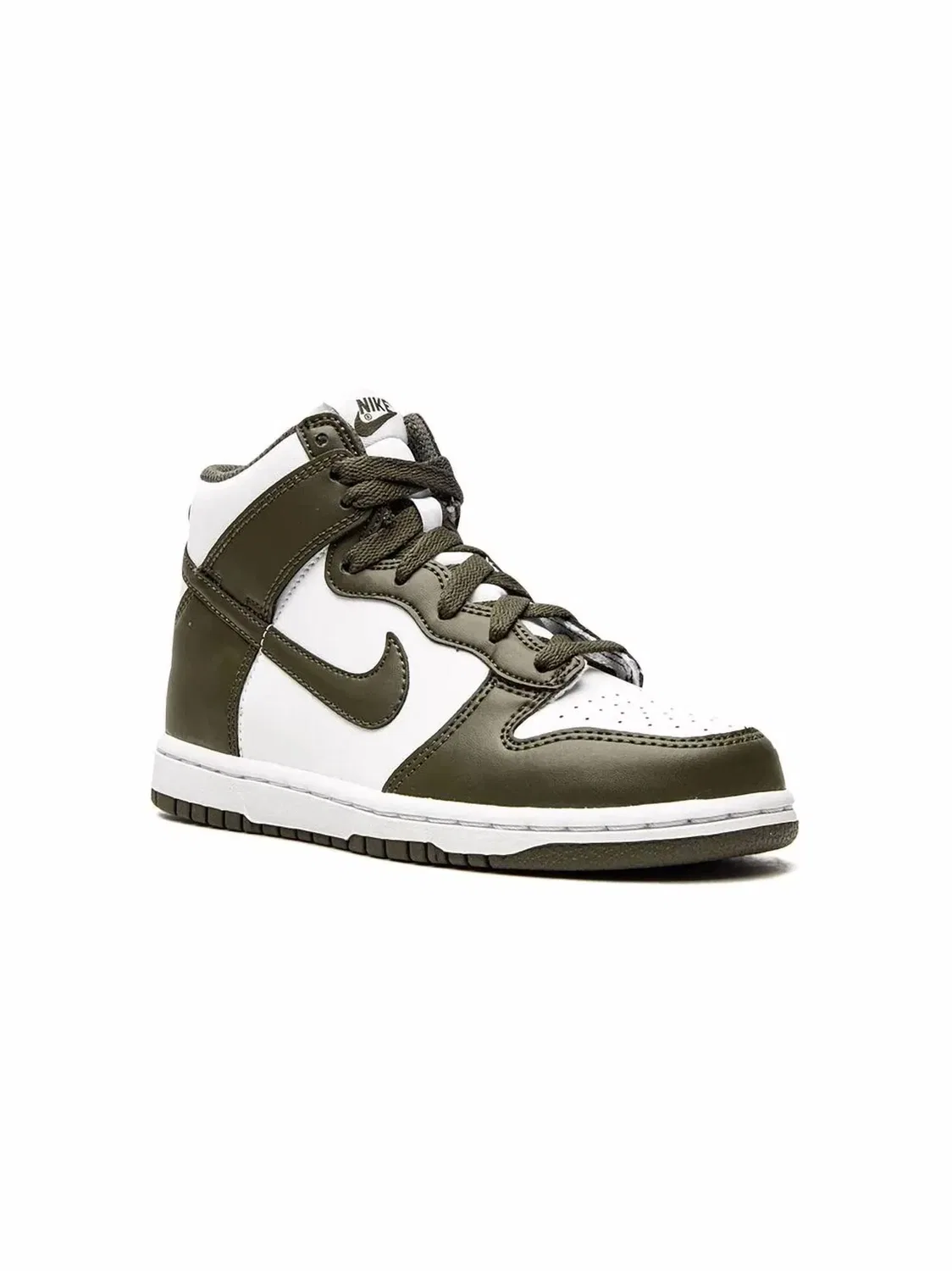 Детские кроссовки Dunk High из натуральной кожи Nike, Cargo Khaki — фото 2