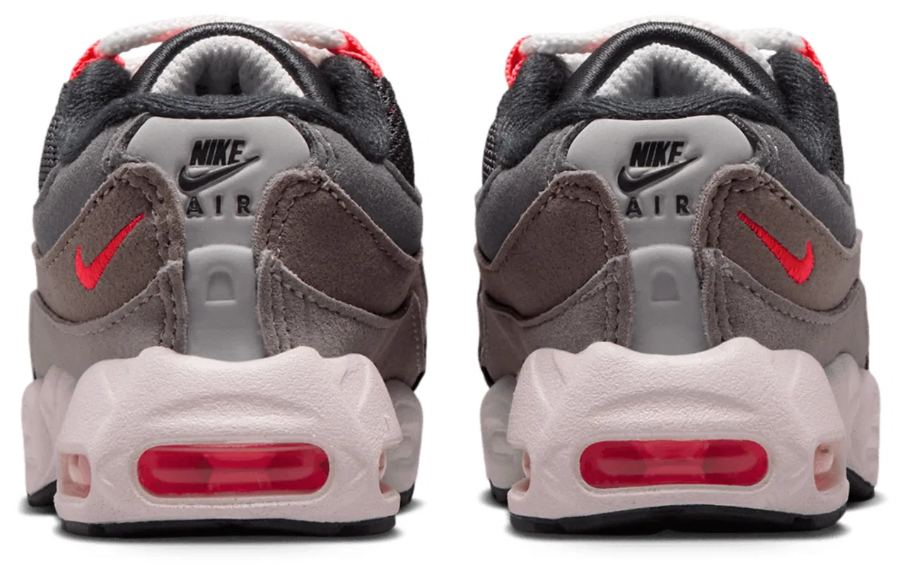Детские кроссовки для мальчиков Nike Air Max 95, Gray Red — фото 3