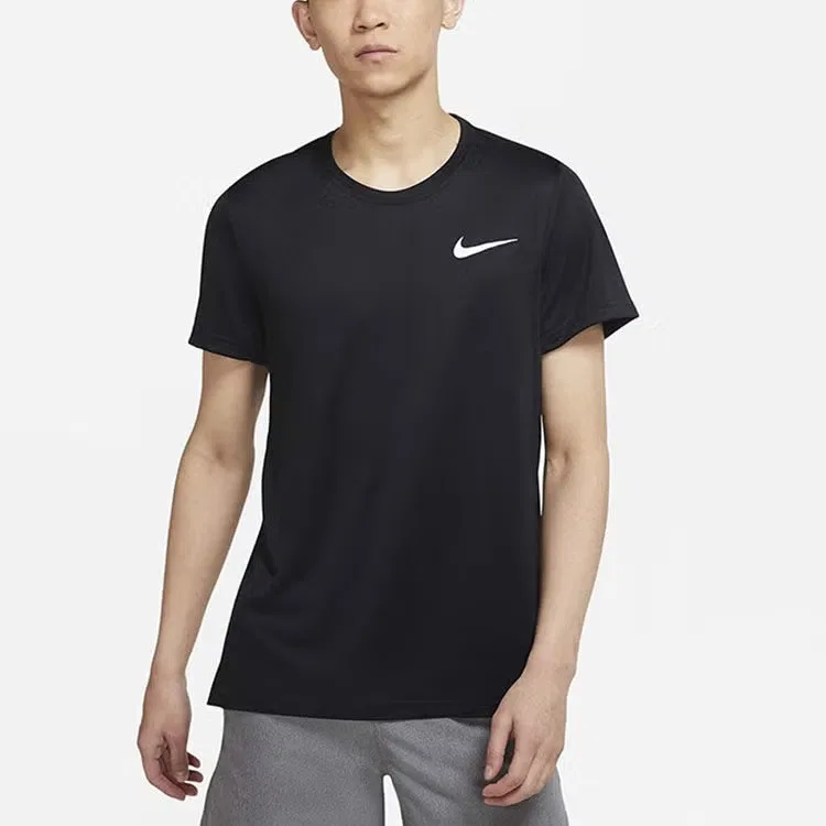 Футболка спортивная с коротким рукавом Df Superset Top Ss Nike, черный — фото 2