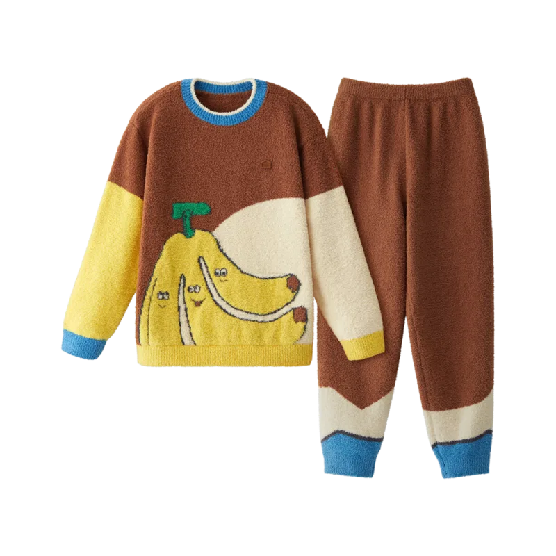 Детский комплект для отдыха с длинным рукавом BANANA IN, Chocolates Ochre-Banana