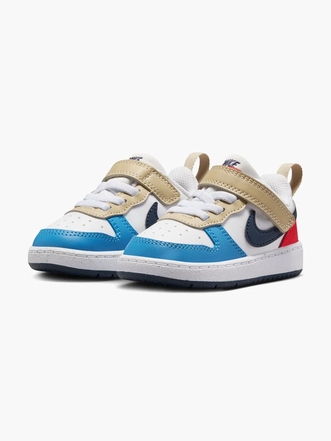Детские кроссовки с липучками Nike COURT BOROUGH LOW RECRAFT TD, синий — фото 3
