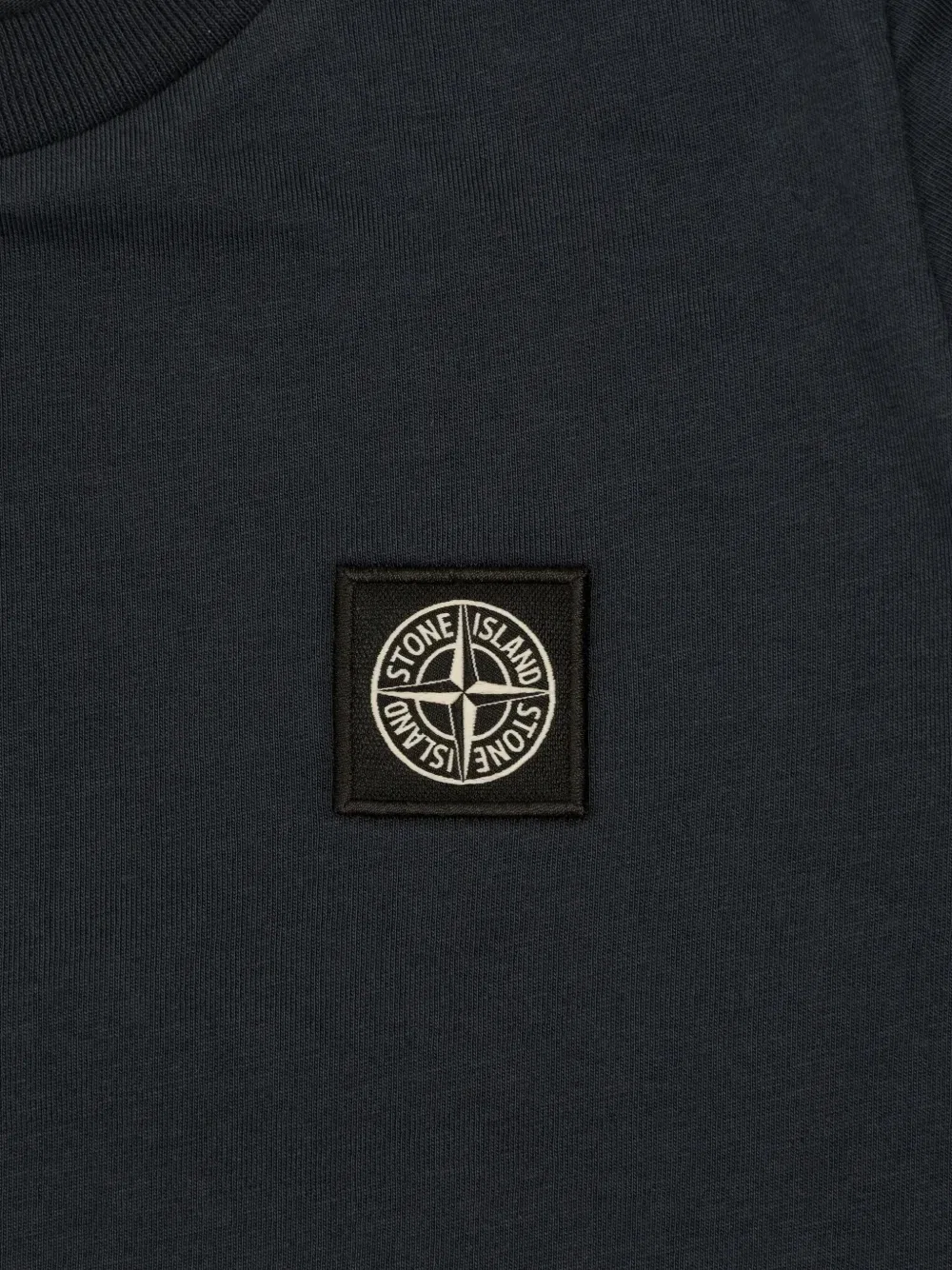 Футболка с логотипом-нашивкой Stone Island Junior, серый — фото 4