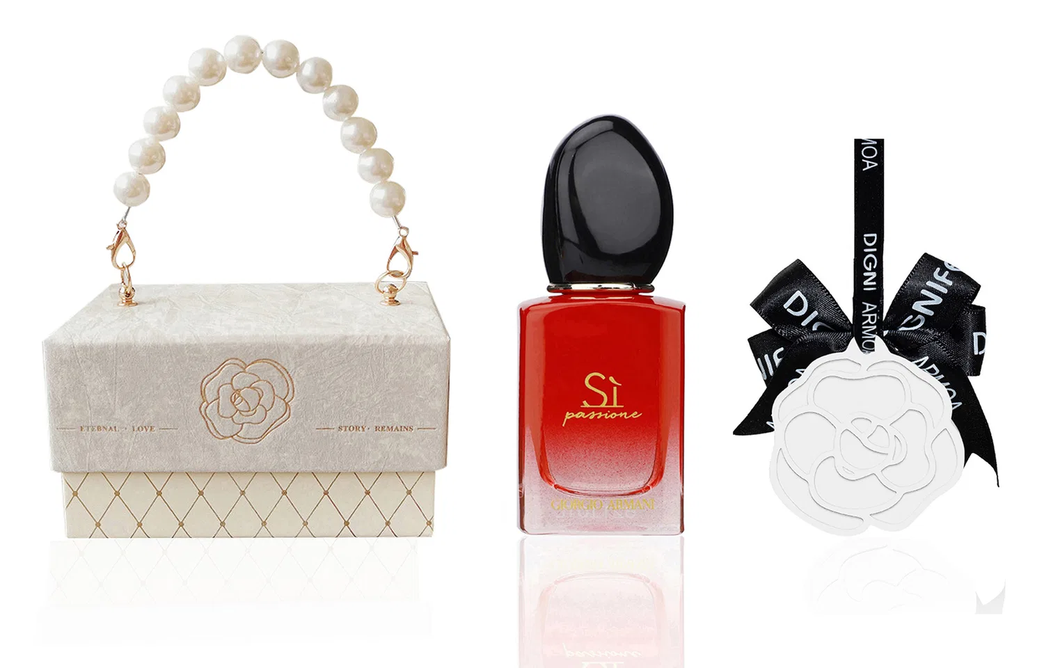 Женский парфюмерный набор MYWAY Eau De Parfum 7 мл и ароматерапия с камелией, GIORGIO ARMANI, Black — фото 2
