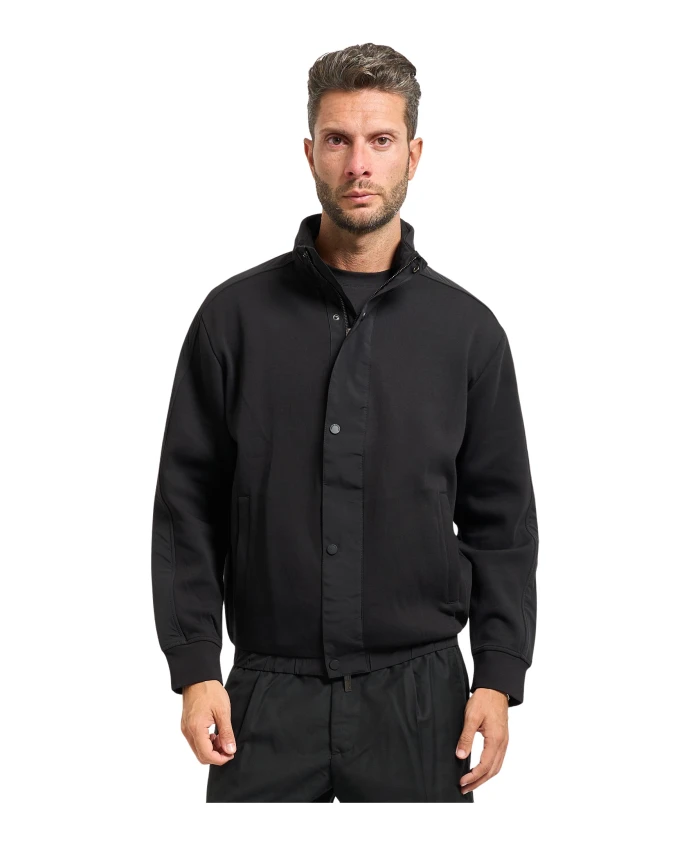 

Черный свитер на молнии со стойкой. Armani Exchange, черный