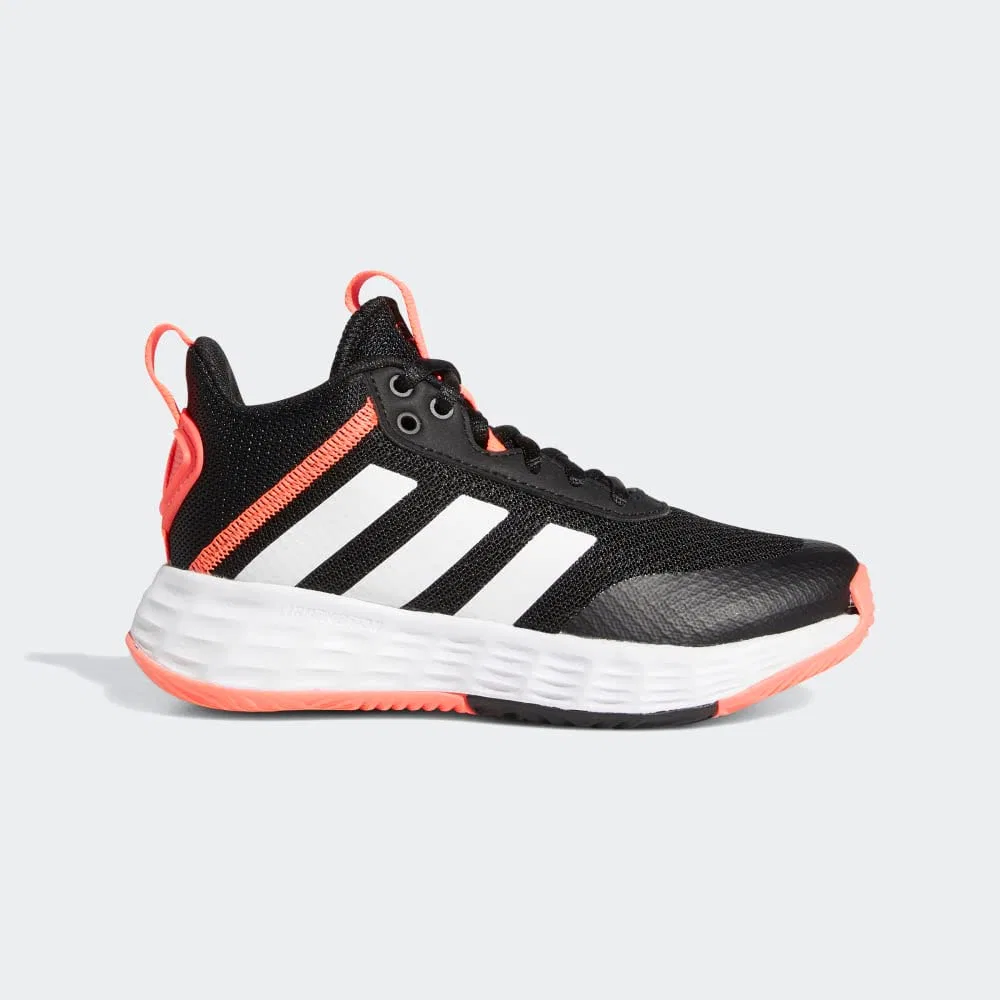 Детские кроссовки для баскетбола Ownthegame 2 Adidas, Core Black White Turbo — фото 3
