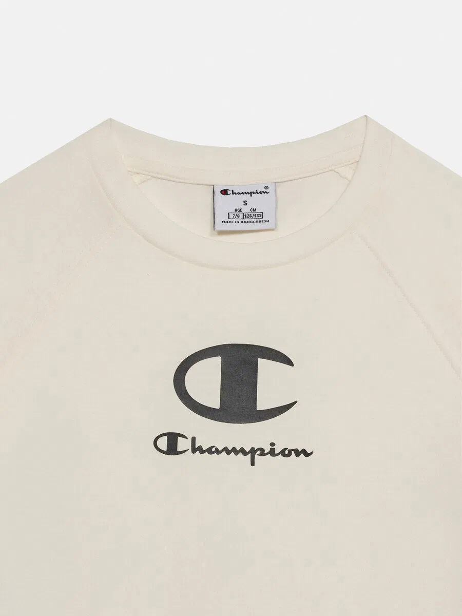 Футболка Champion светло-бежевого цвета — фото 3
