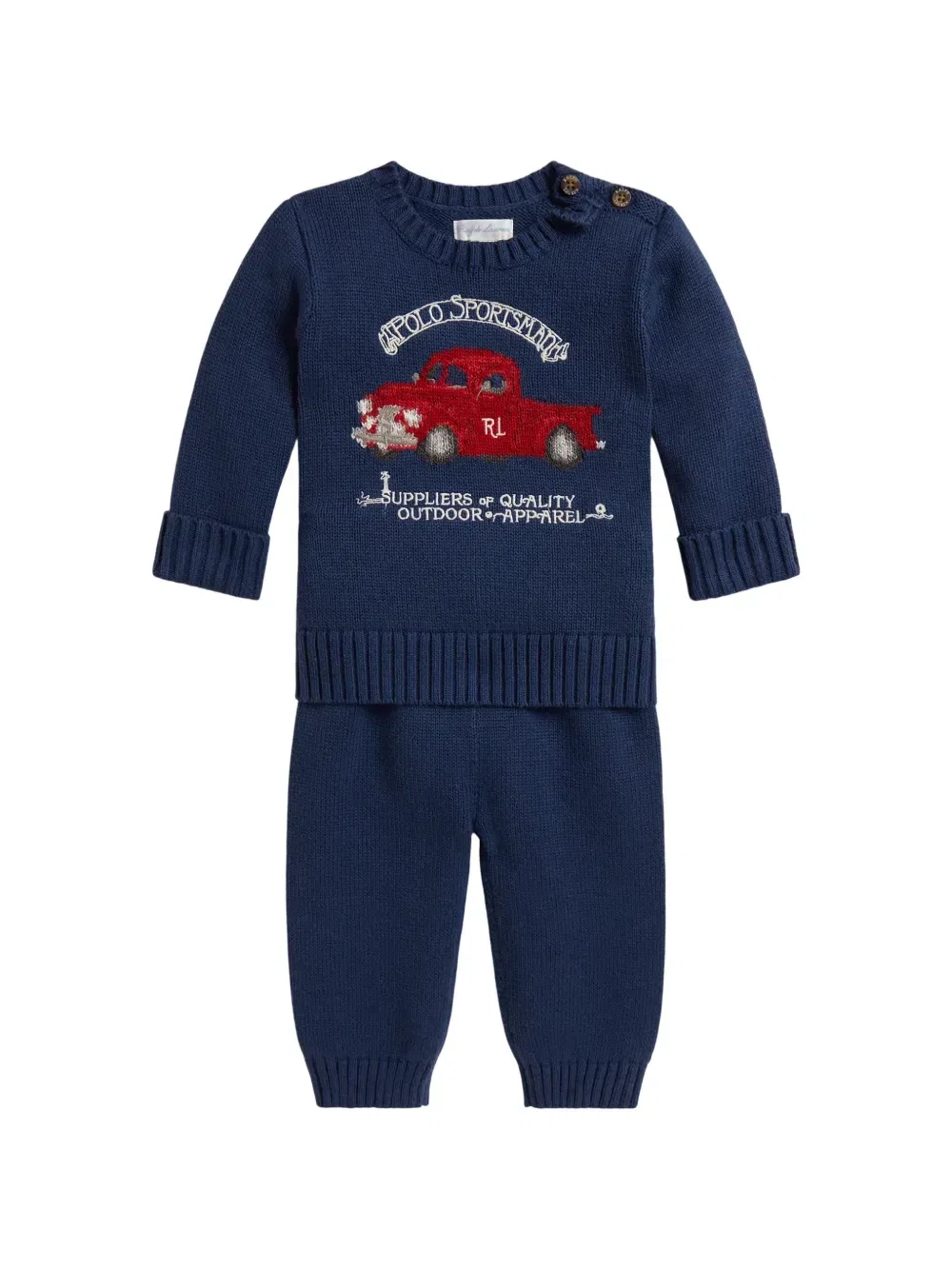 Комплект из свитера и брюк POLO RALPH LAUREN KIDS, синий