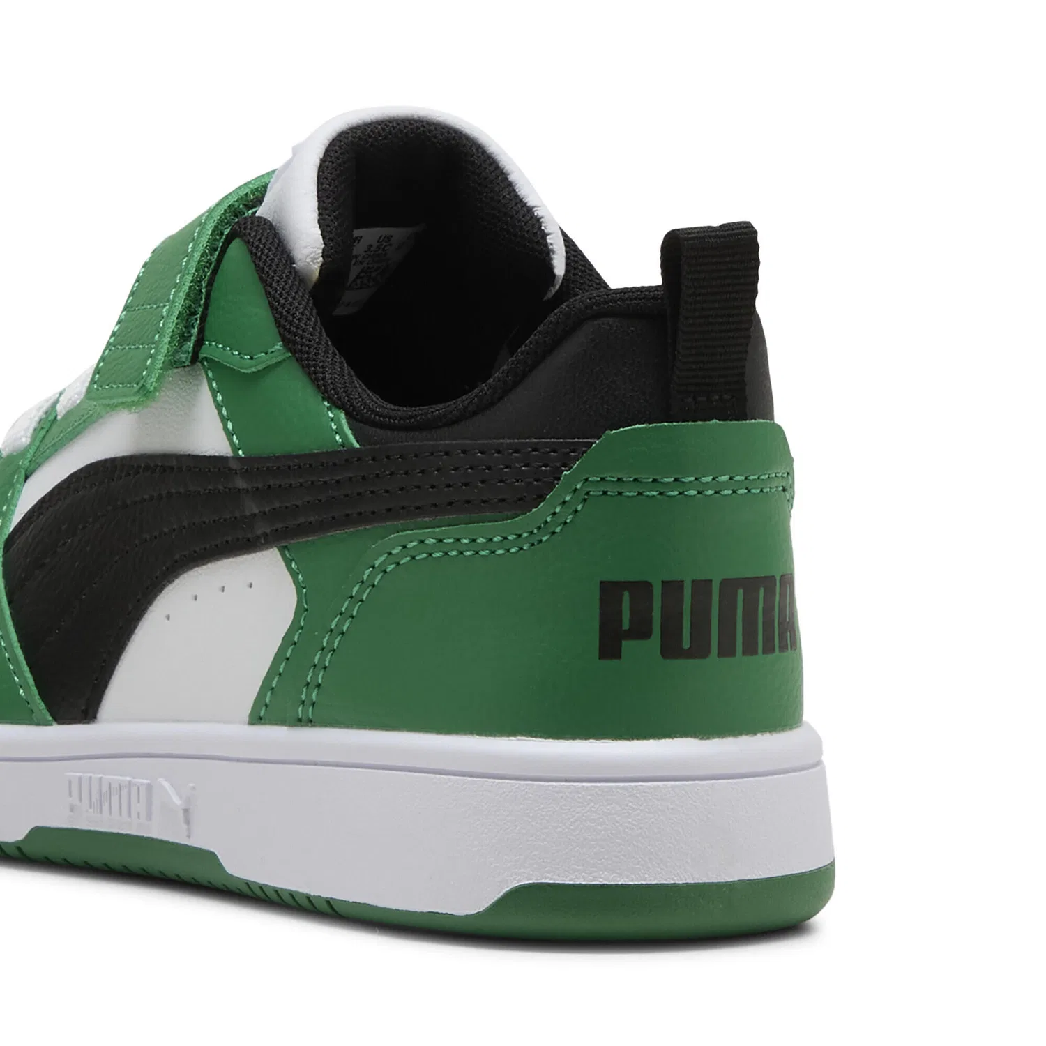 Детские кроссовки с полувысоким верхом Rebound V6 Puma, Grun Schwarz Grun — фото 2