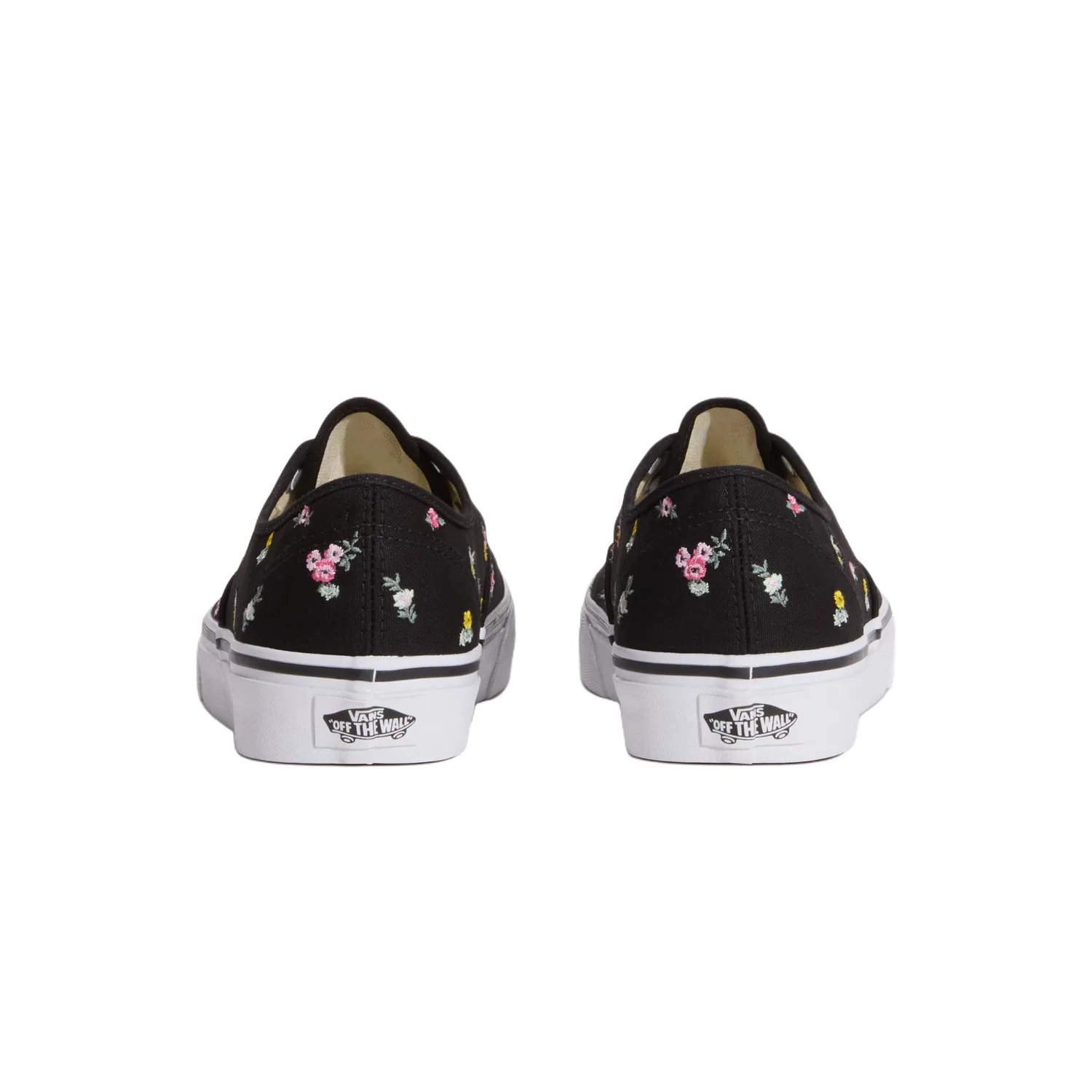 Детские кеды из хлопкового холста с низким верхом Authentic Canvas Shoes, бренд Vans, Black/Pink — фото 4