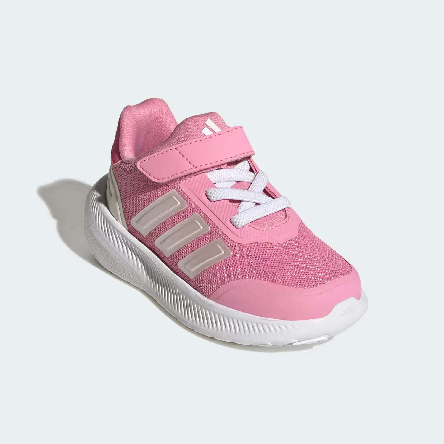 Детские кроссовки на липучках и эластичных шнурках X_PLRPATH Adidas Sportswear, St Tropic Bloom/Zero Metalic/Pink Fusion — фото 4