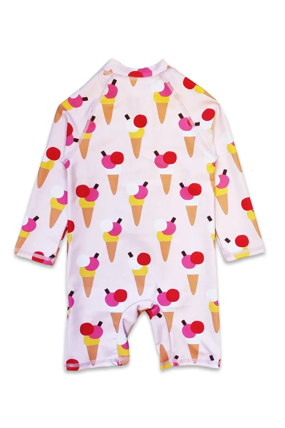 Детский купальник с длинным рукавом с принтом Ice Cream Cones Toby Tiger, Multi — фото 3