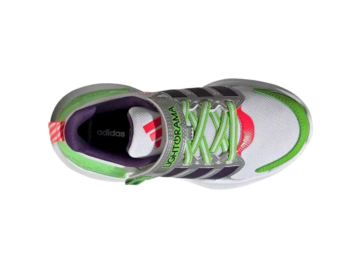Кроссовки с подсветкой Toy Story Buzz Lightyear Lightorama Runner adidas, белые — фото 3