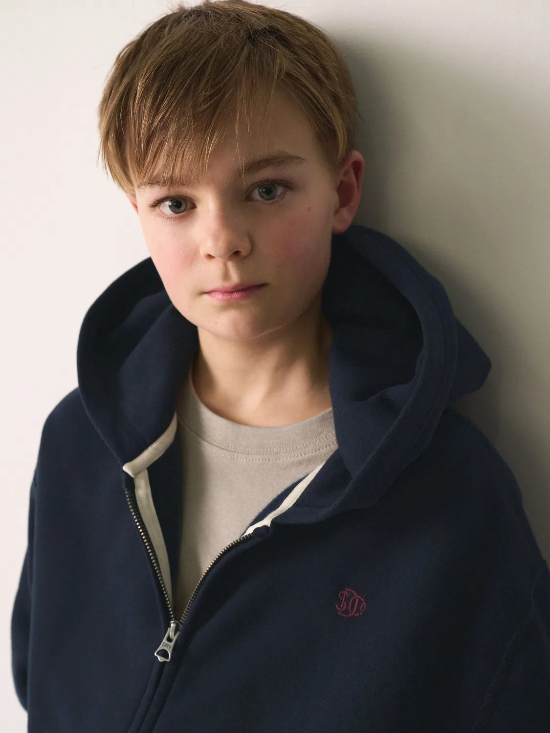 Худи с капюшоном на молнии, Regular Superdry, синий — фото 4