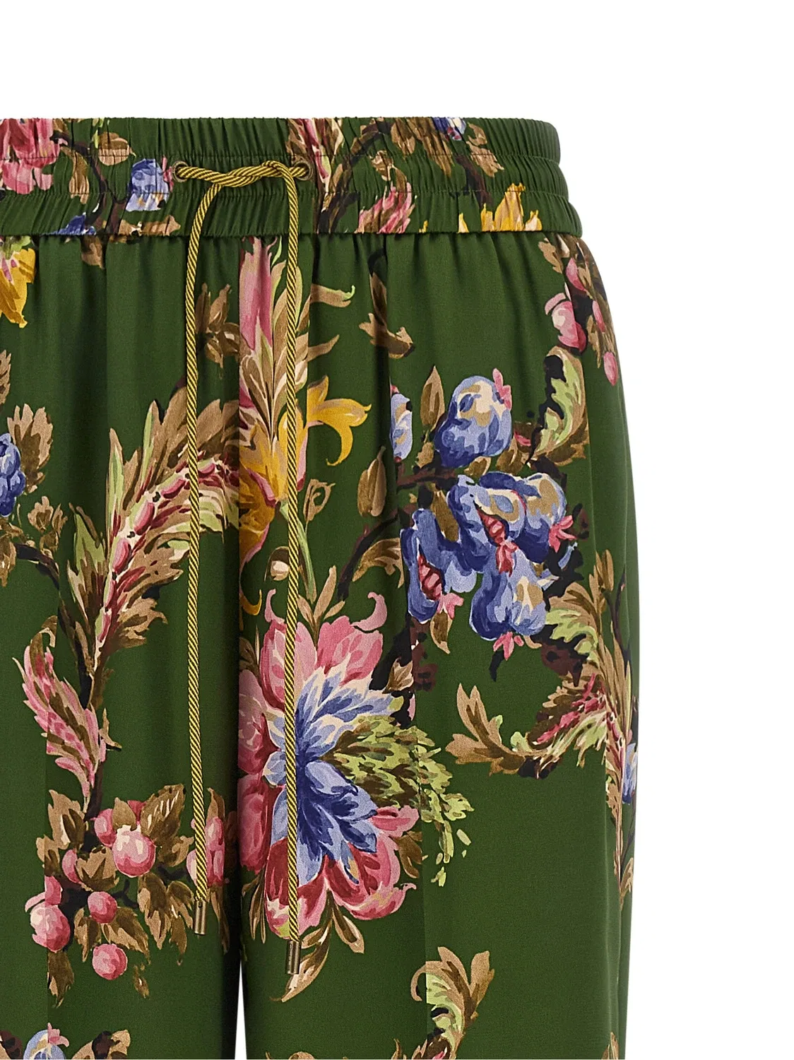 Брюки с цветочным принтом ETRO, зеленый — фото 3