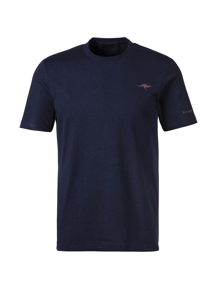 

Футболка темно-синего и белого цветов Kangaroos, Синий, Футболка темно-синего и белого цветов Kangaroos