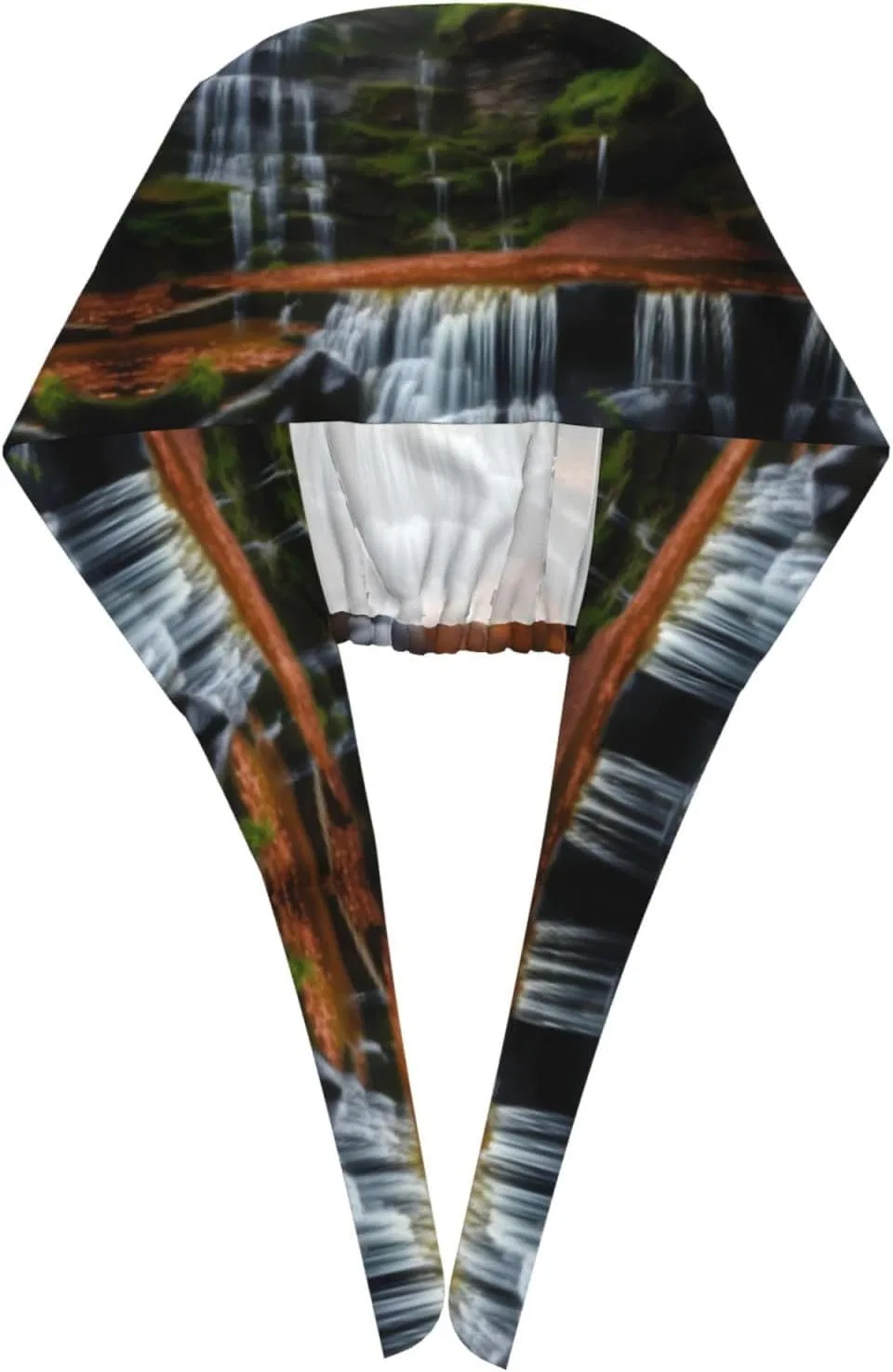 Шапочка для душа с принтом Waterfall View, BLWSLC, Черный — фото 3
