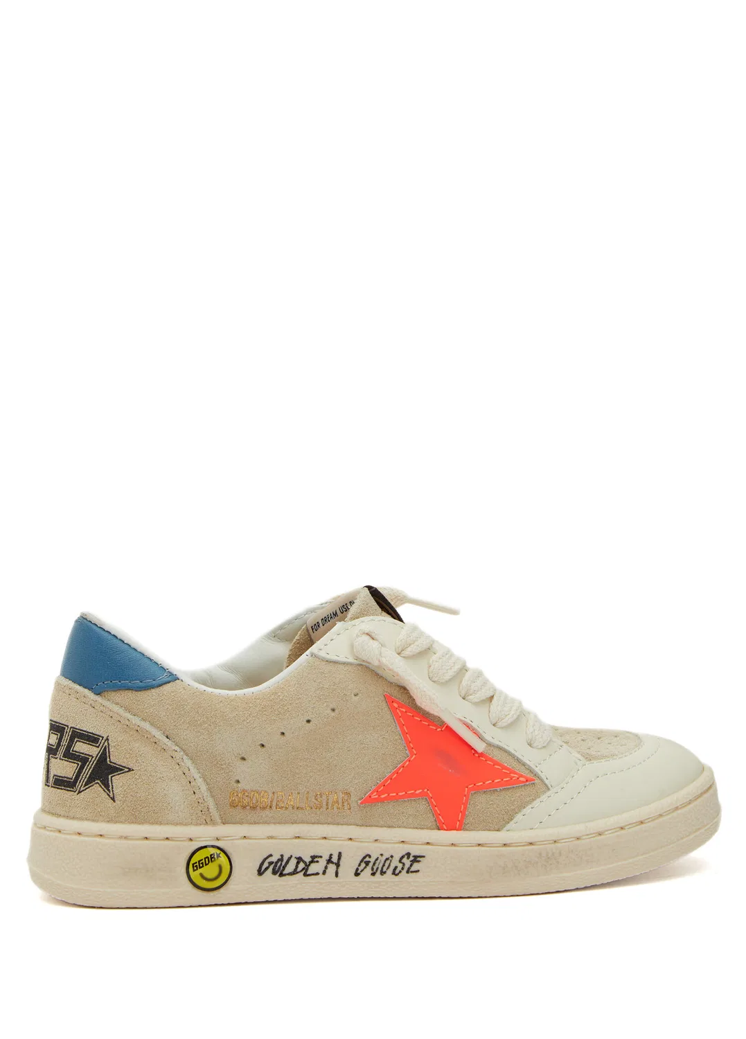 Кроссовки детские Golden Goose Ball Star, разноцветный бежевый