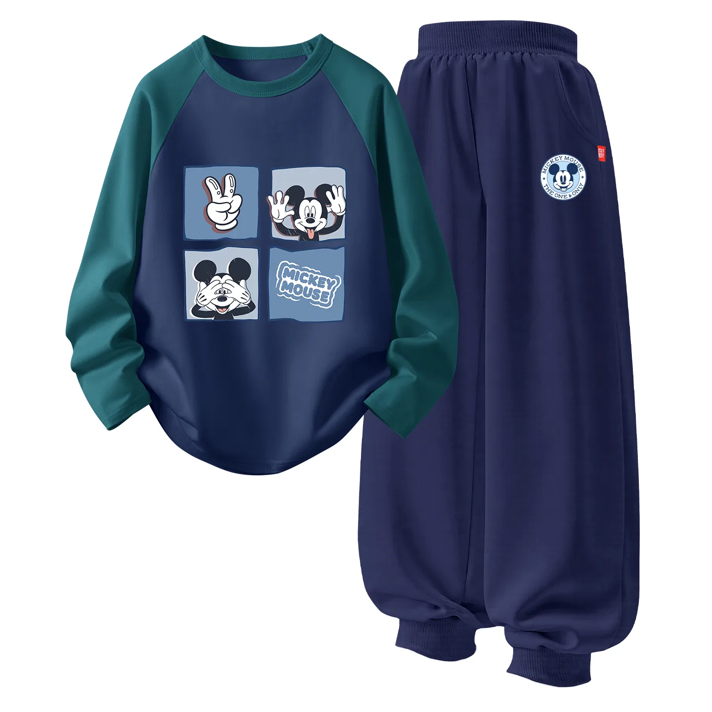 Детский спортивный комплект с принтом Disney Di Square Navy Blue+Di Round Logo Mickey Mouse K Navy Blue