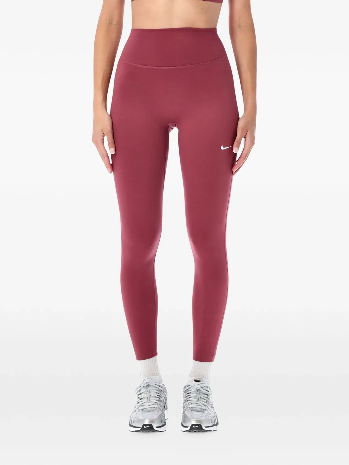 Леггинсы one 7/8 с завышенной талией Nike, красный